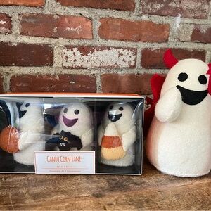 Candy corn Lane set of three ghost one big devil fun for Halloween NWT